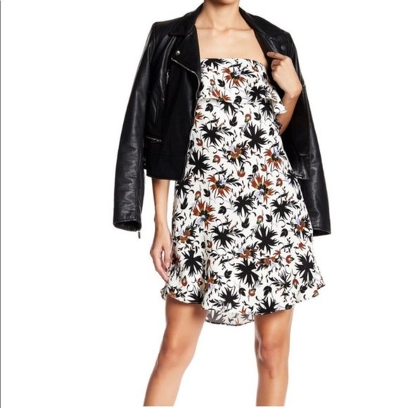 A.L.C. 100% Silk Romy Floral Strapless Dress - Picture 5 of 10